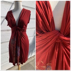 Red Misope patterned dress size medium